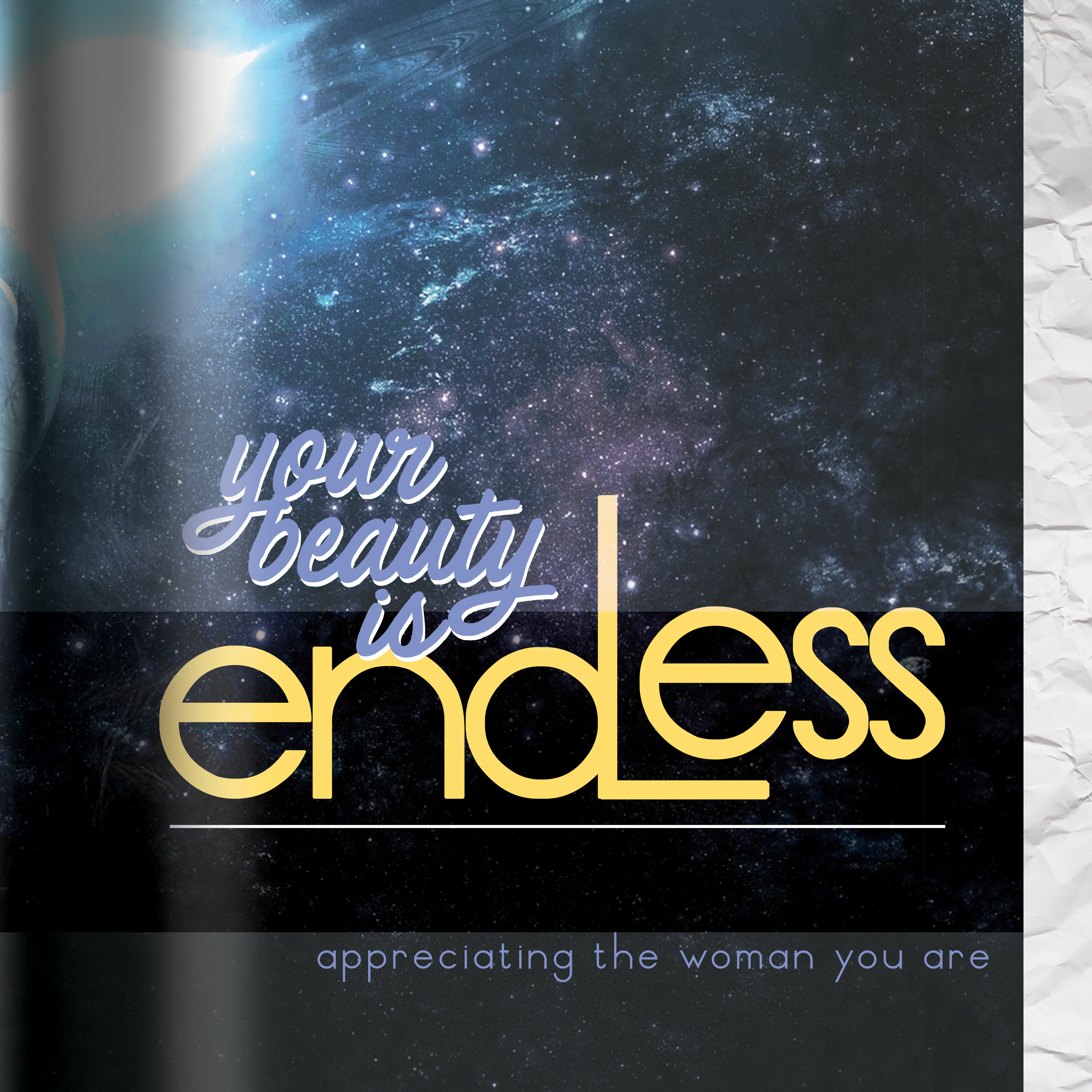 A book cover with the words " your beauty is endless ".